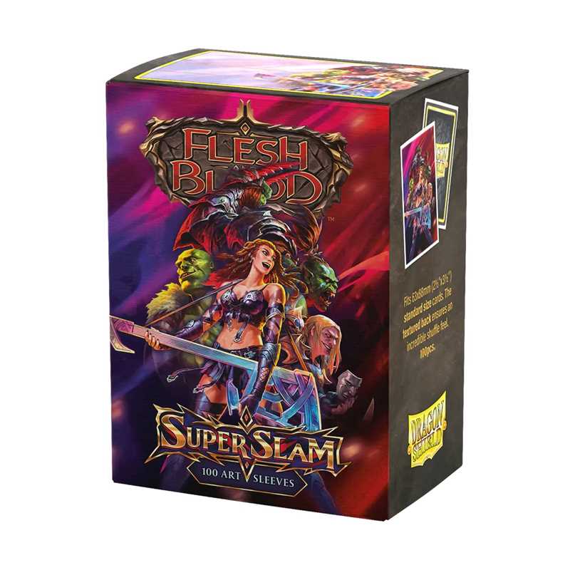 Dragon Shield 100 Standard Matte Art Sleeves - Flesh & Blood Super Slam