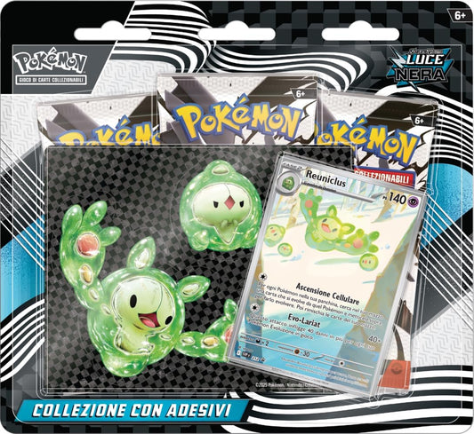 Pokémon Scarlatto e Violetto Luce Nera (Reuniclus) - Collezione con adesivi