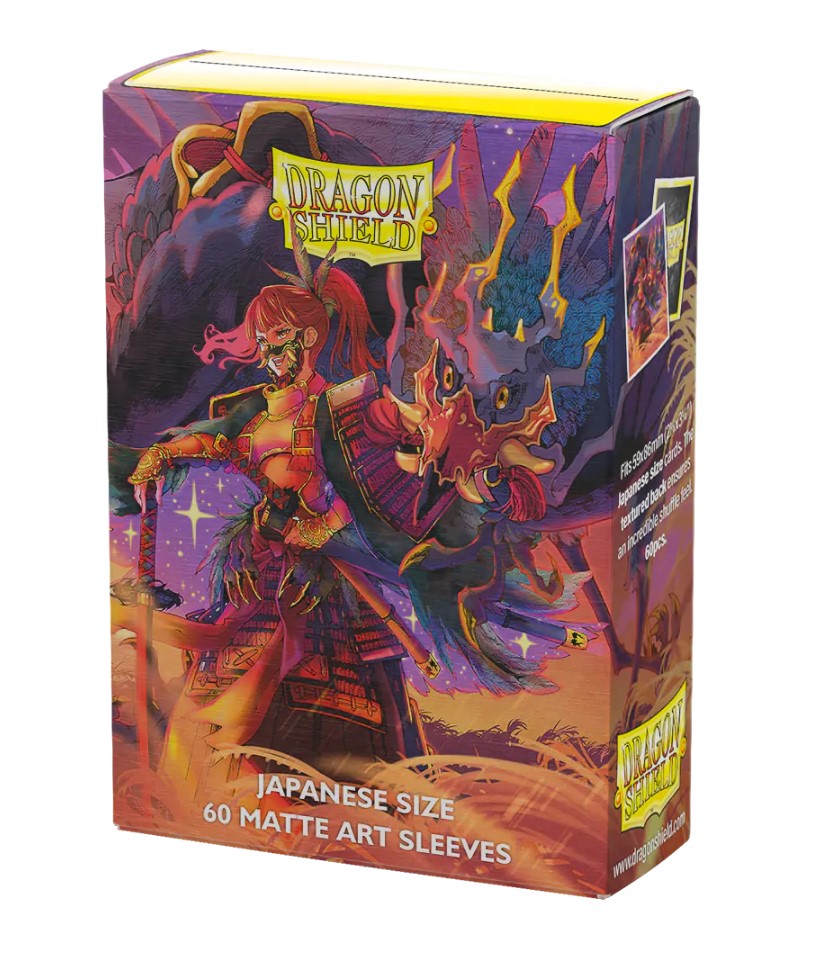 DRAGON SHIELD - 60 JAPANESE SIZE MATTE DUAL SLEEVES - THE FALLEN