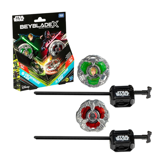 BEYBLADE X - Star Wars Luke 4-80B & Darth Vader 4-60P - LANCIATORE INCLUSO