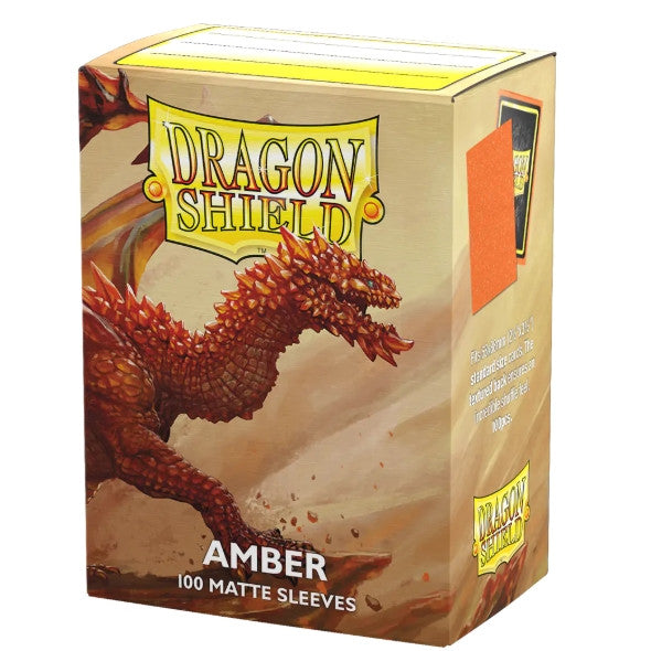 100 STANDARD SIZE MATTE DUAL SLEEVES - AMBER