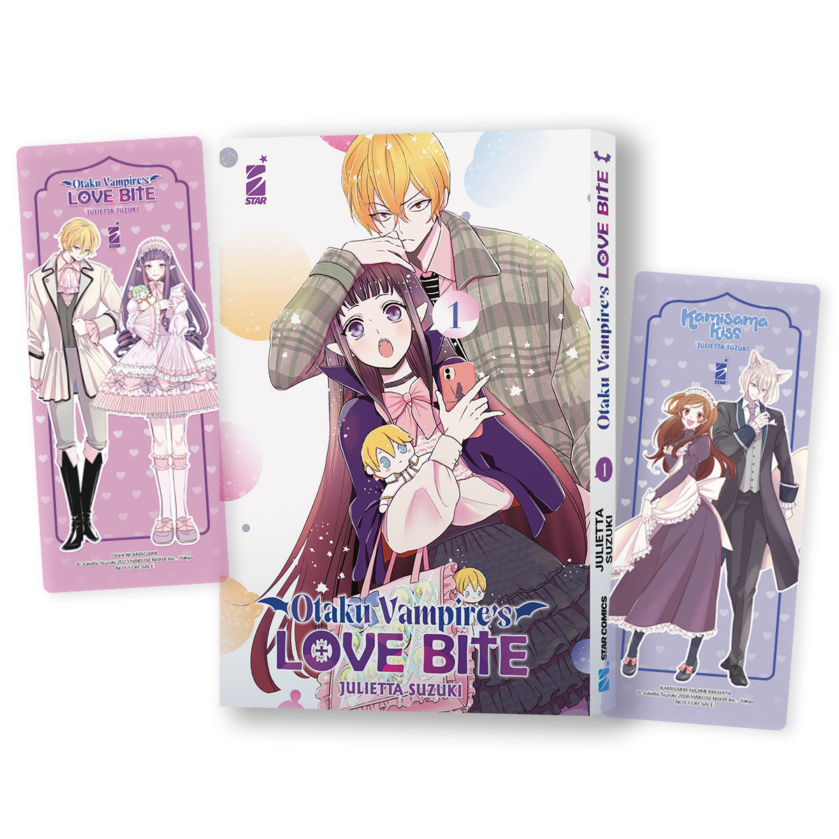 OTAKU VAMPIRE'S LOVE BITE n. 1 LIMITED EDITION CON 2 SEGNALIBRI IN PVC
