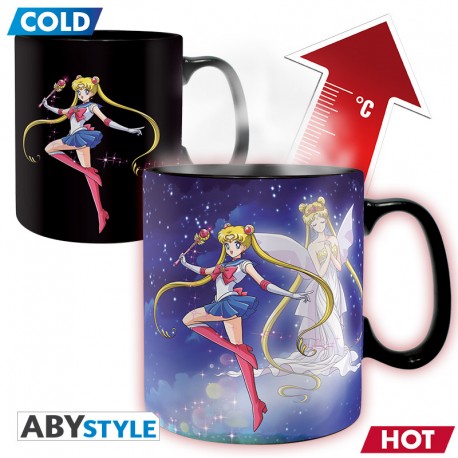 SAILOR MOON - TAZZA HEAT CHANGE 460ML - SAILOR CHIBI