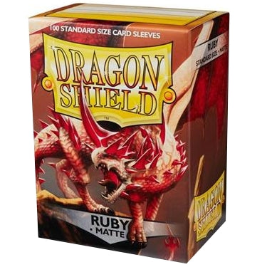 DRAGON SHIELD - 100 BUSTINE STANDARD - MATTE RUBY