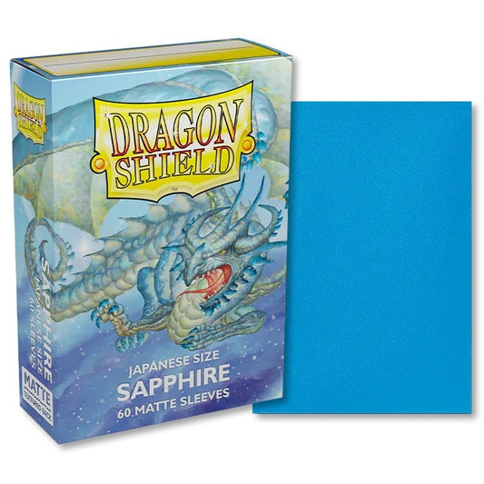 DRAGON SHIELD - 60 JAPANESE SIZE MATTE - SAFFHIRE "TURIKOS"