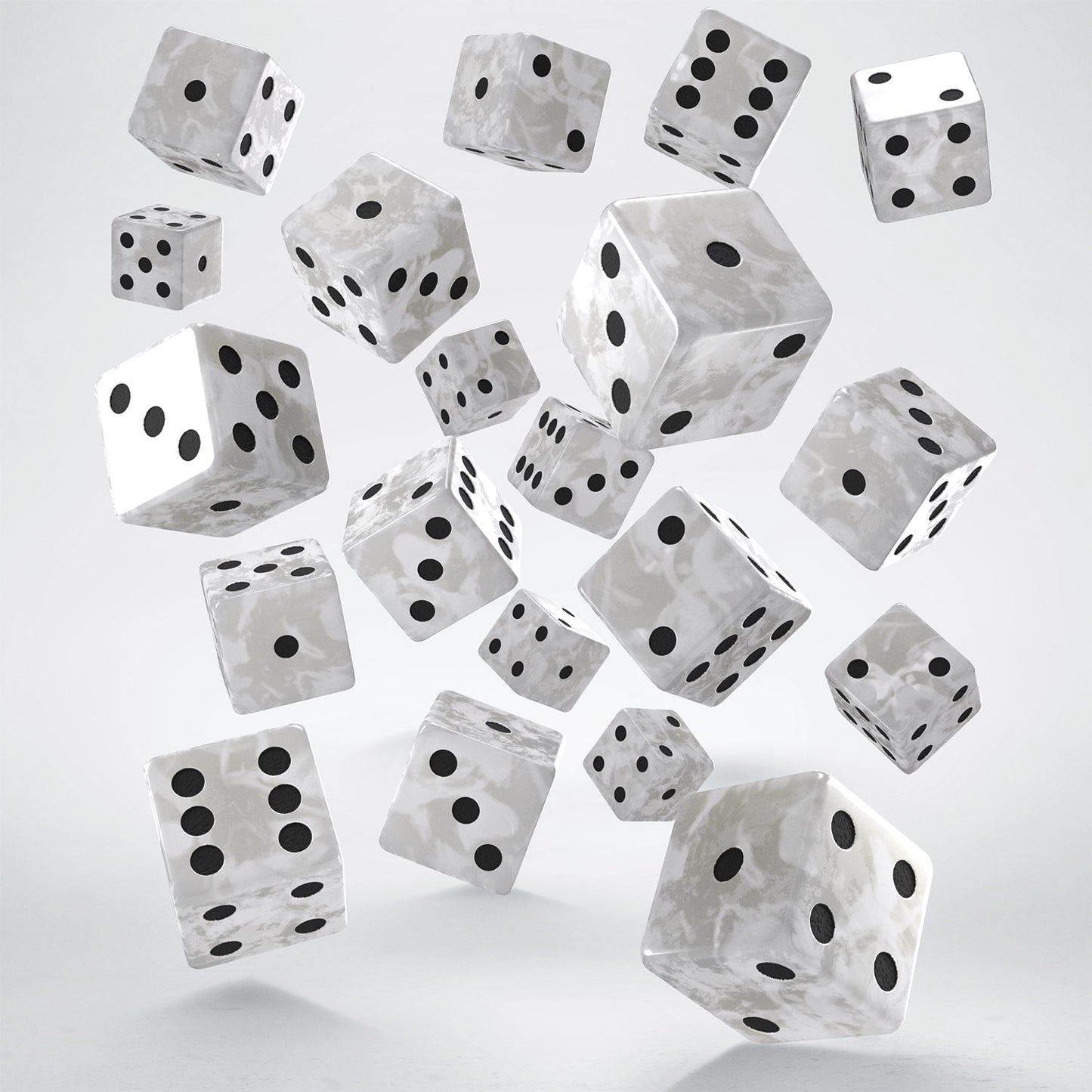 FULL PACK OF D6S: PEARL&BLACK