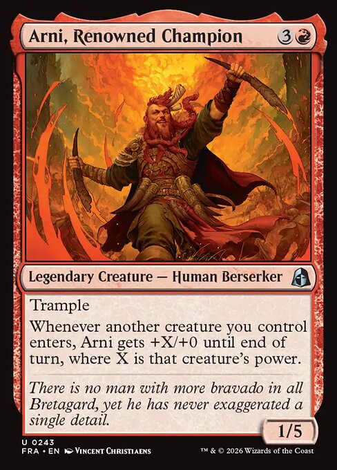 Arni, Renowned Champion - Reality Fracture