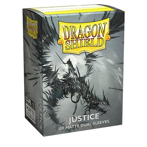 100 STANDARD SIZE MATTE DUAL SLEEVES - JUSTICE