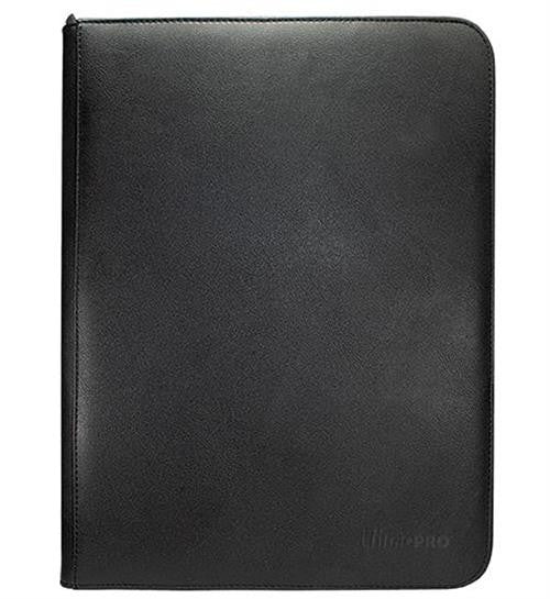 VIVID ZIPPERED 9-POCKET PRO-BINDER - BLACK