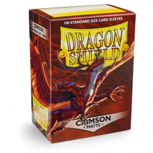 DRAGON SHIELD - 100 BUSTINE STANDARD - MATTE CRIMSON