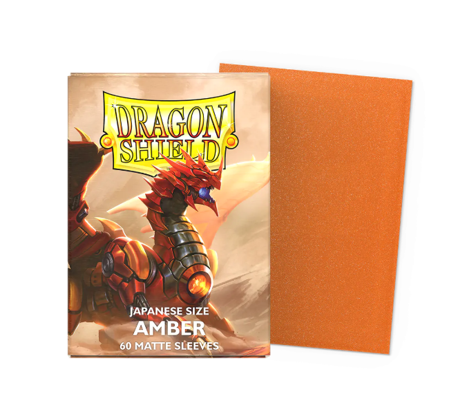 60 JAPANESE SIZE MATTE DUAL SLEEVES - AMBER