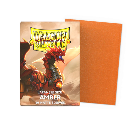 60 JAPANESE SIZE MATTE DUAL SLEEVES - AMBER