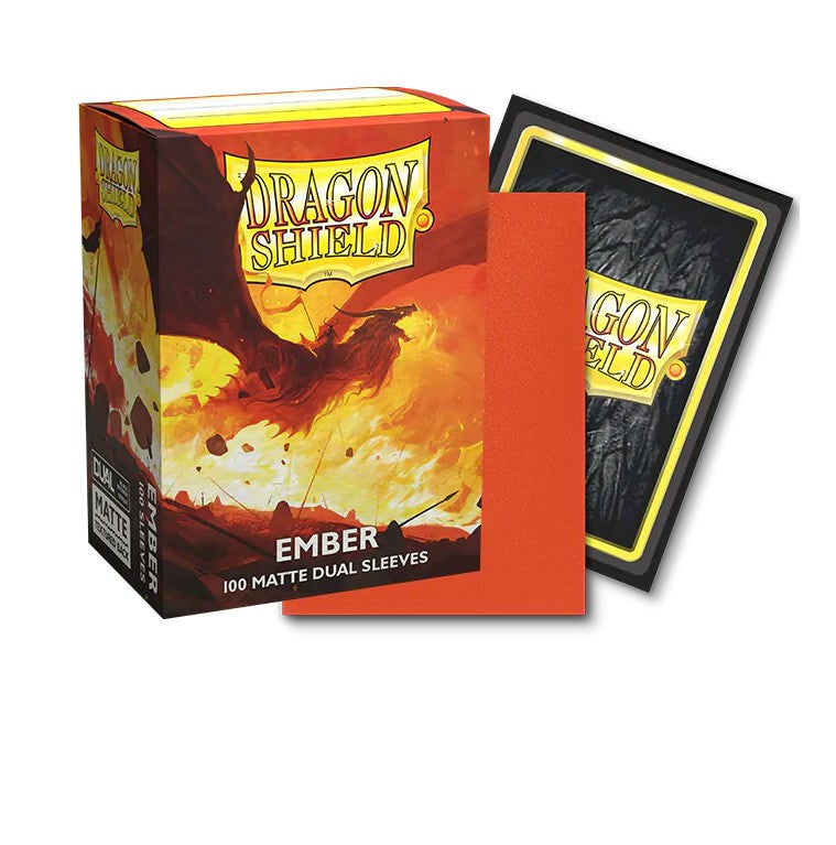100 STANDARD SIZE MATTE DUAL SLEEVES - EMBER
