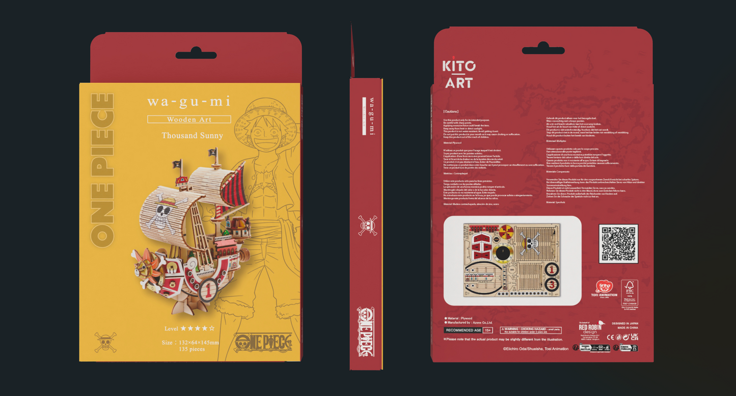 PUZZLE BOAT - ONE PIECE - WA-GU-MI THOUSAND SUNNY