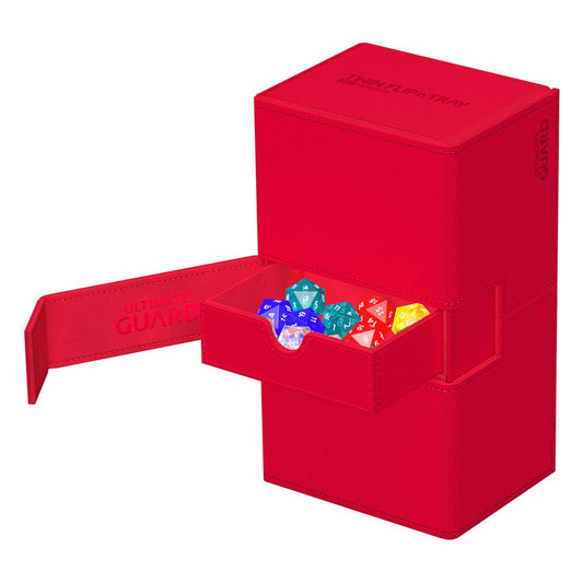 Ultimate Guard Twin Flip'n'Tray 200+ Xenoskin - ROSSO