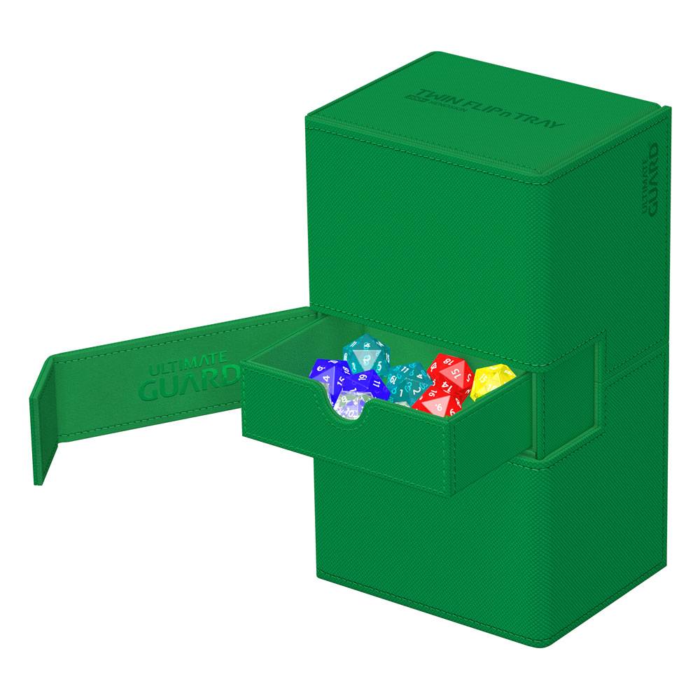 Ultimate Guard Twin Flip'n'Tray 200+ Xenoskin - VERDE